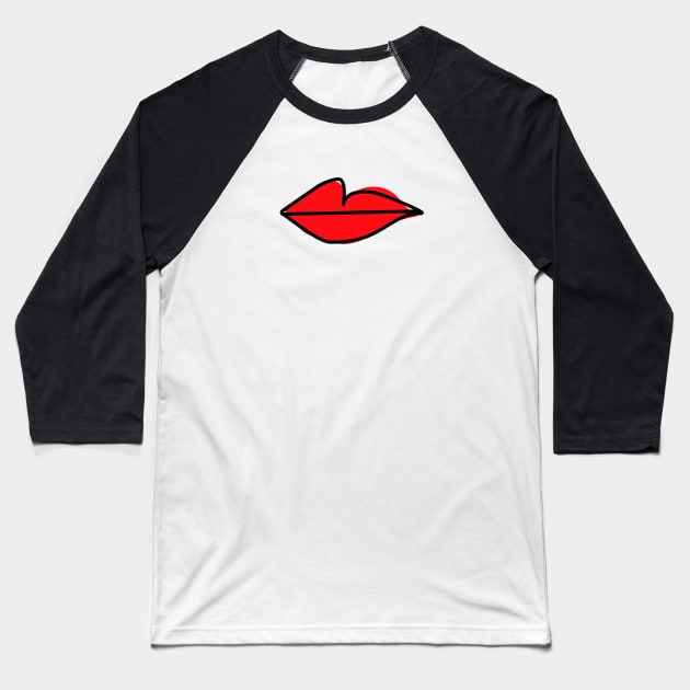 Red Lips As Seen On Villanelle - Killing Eve S2 Baseball T-Shirt by stellablanch